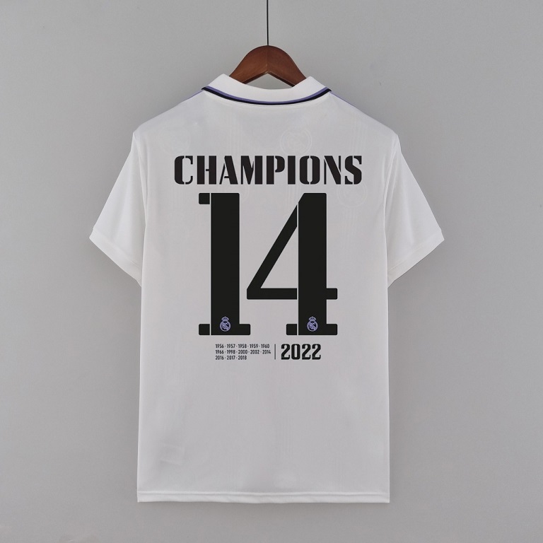 AAA Quality Real Madrid 22/23 Home 14 Champions Jersey
